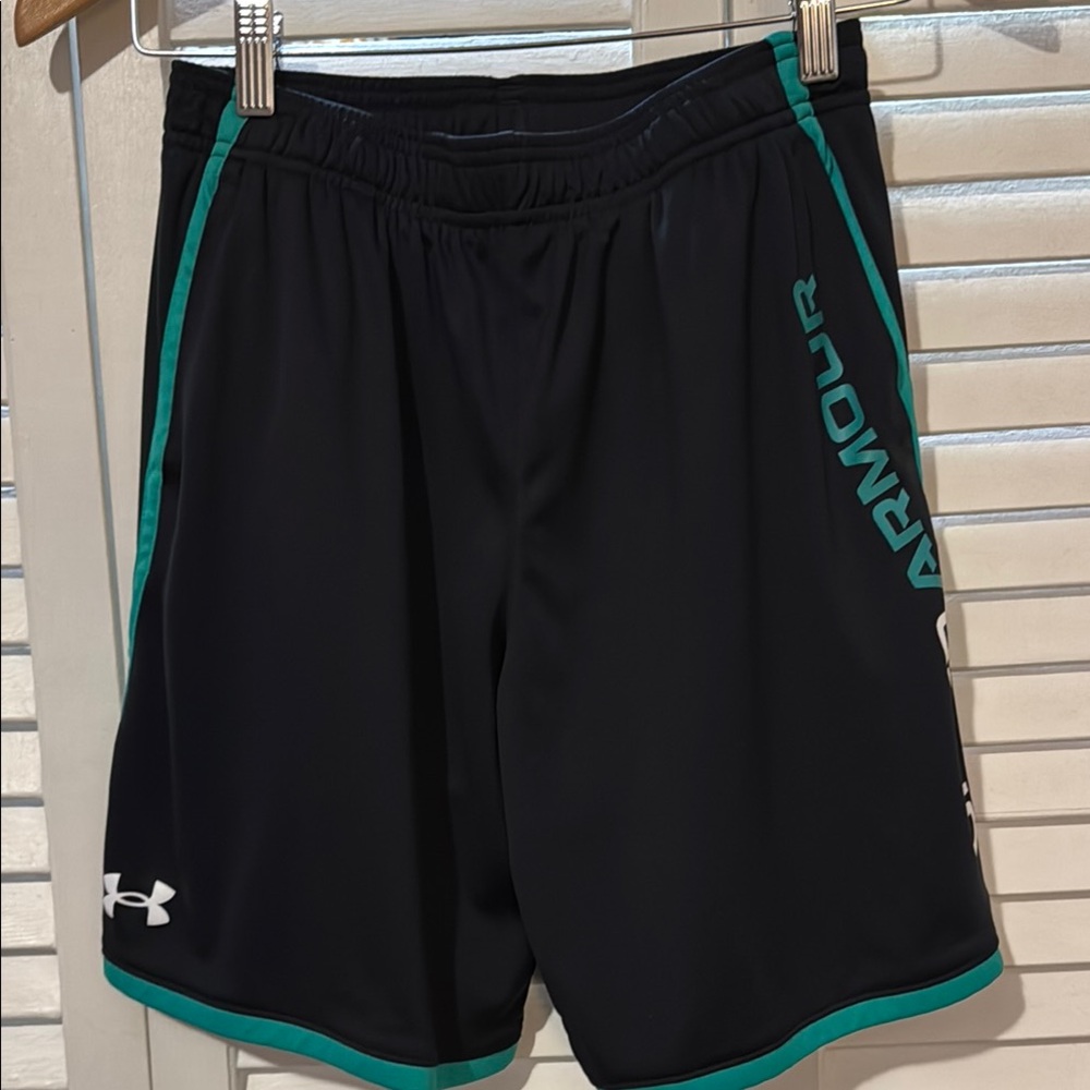 Under Armour Green and Black Sporty Shorts